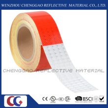 Red and White Honeycomb Type PVC Reflective Safety Tape (C3500-B(D))